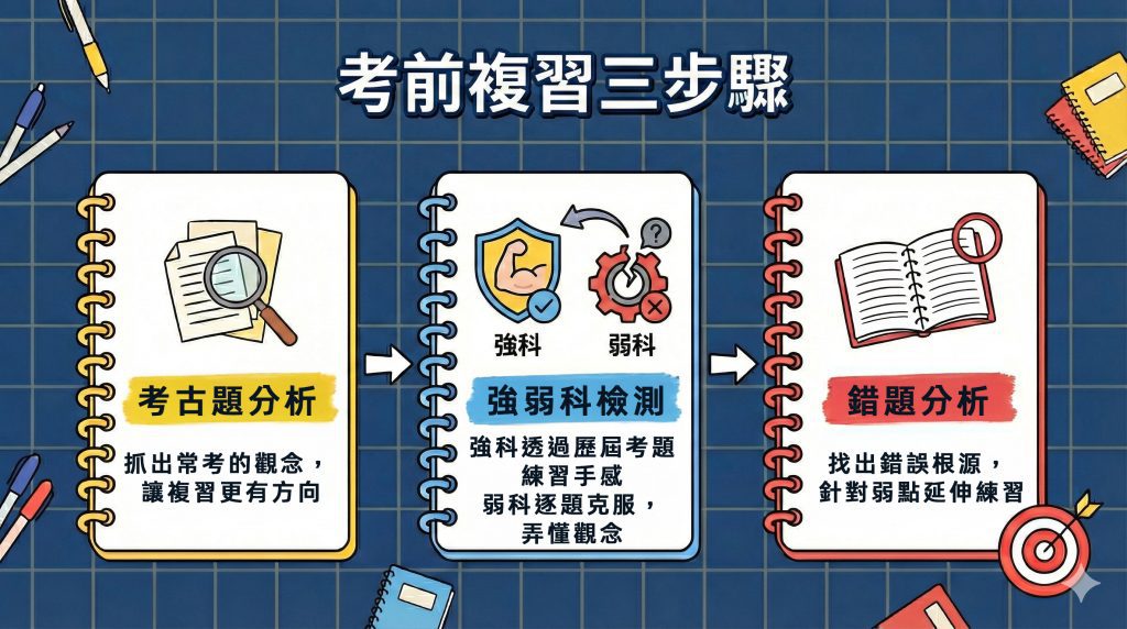 考前複習三步驟總結